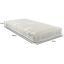 Extreme Comfort Stress Free Essentials Small Single Hybrid Memory Foam Pinna Coil Mattress - White - eXtreme comfort ltd - Wilko - thumbnail 6