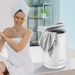 Costway White Portable Towel Warmer Bucket 21L - Size: 33 x 33 x 47cm - Wilko - thumbnail 3