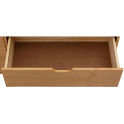 Loft24 Post 6 Drawer Solid Wood Chest of Drawers - Natural - Wilko - thumbnail 7