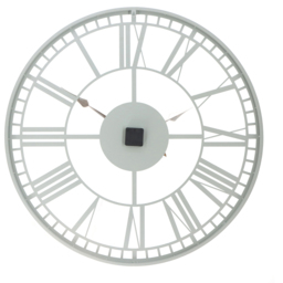 Charles Bentley Malham Grey Round Skeleton Indoor and Outdoor Wall Clock 90cm - Size: 90 x 90 x 4.8cm - Wilko - thumbnail 6
