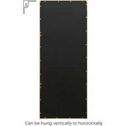 MirrorOutlet The Genestra Gold Modern Window Garden Wall Mirror 200 x 80cm - Size: 200 x 80 x 3cm - Wilko - thumbnail 5
