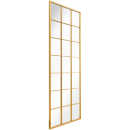 MirrorOutlet The Genestra Gold Modern Window Garden Wall Mirror 200 x 80cm - Size: 200 x 80 x 3cm - Wilko - thumbnail 4