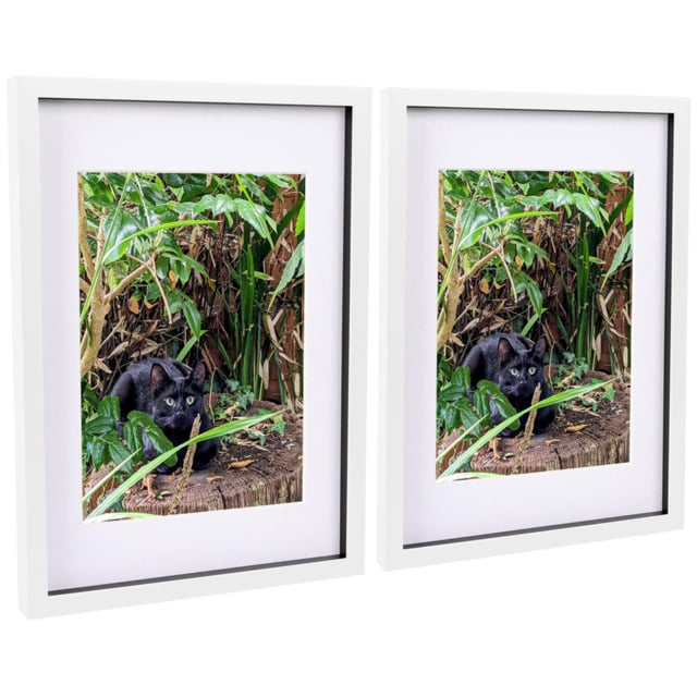 Nicola Spring White 3D Box Photo Frame 12 x 17 inch 2 Pack - Size: 44 x 32 x 3.5cm - Wilko - image 1