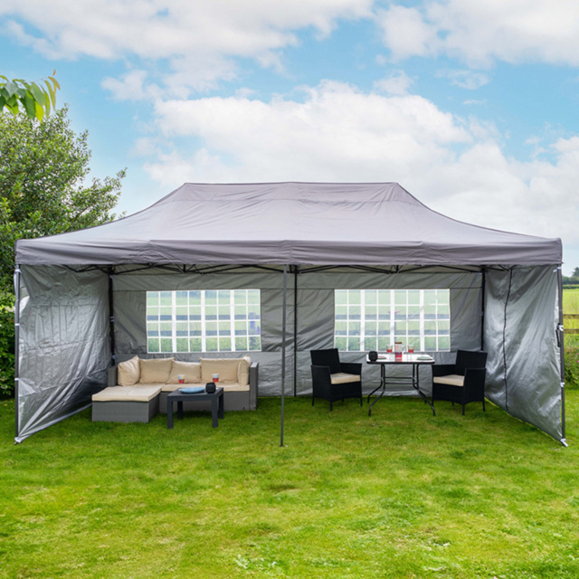 Jack Stonehouse 6 x 3m Dark Grey Pop Up Gazebo - Wilko - image 1