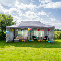 Jack Stonehouse 6 x 3m Dark Grey Pop Up Gazebo - Wilko - thumbnail 7