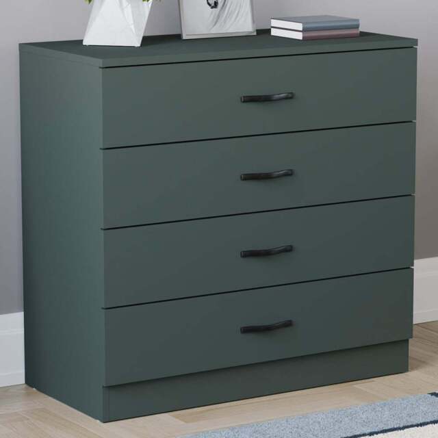 Vida Designs Riano 4 Drawer Jasper Green Chest of Drawers - Wilko - image 1