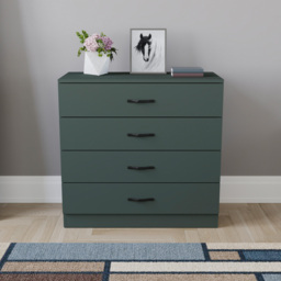 Vida Designs Riano 4 Drawer Jasper Green Chest of Drawers - Wilko - thumbnail 6