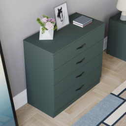 Vida Designs Riano 4 Drawer Jasper Green Chest of Drawers - Wilko - thumbnail 5