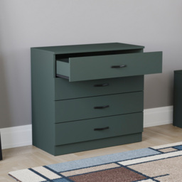 Vida Designs Riano 4 Drawer Jasper Green Chest of Drawers - Wilko - thumbnail 7