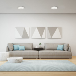 Milagro Pepe White LED Ceiling Lamp 230V - Size: 26 x 26 x 6cm - Wilko - thumbnail 3