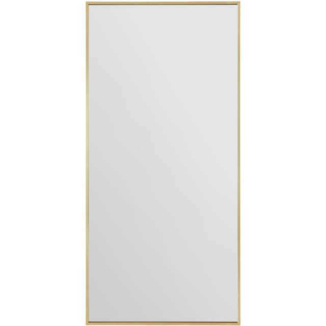 The Artus Gold Aluminium Wall Leaner Mirror 174 x 85cm - MirrorOutlet - Wilko - image 1