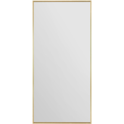 The Artus Gold Aluminium Wall Leaner Mirror 174 x 85cm - MirrorOutlet - Wilko