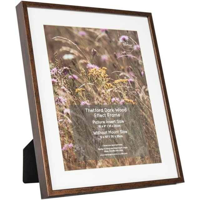 Thetford Dark Wood Effect Frame Brown 12x 10in - Wilko - image 1
