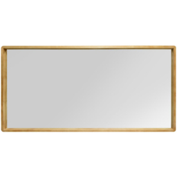 The Naturalis Solid Oak Rounded Corner Leaner Wall Mirror 180 x 90cm - Cream - MirrorOutlet - Wilko - thumbnail 4