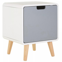 Premier Housewares Milo Single Door Cabinet - Multi - Interiors by Premier - Wilko - thumbnail 3