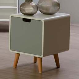 Premier Housewares Milo Single Door Cabinet - Multi - Interiors by Premier - Wilko - thumbnail 1