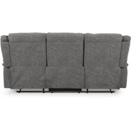 Home Detail Rowan 3 Seater Grey Faux Leather Manual Recliner Sofa - Wilko - thumbnail 6