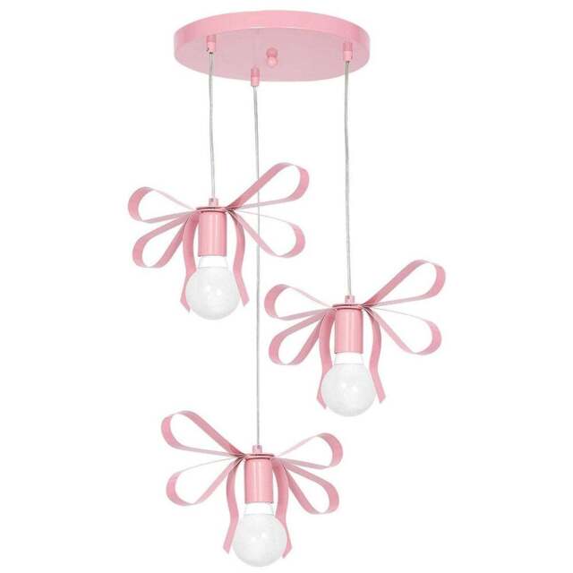 Milagro Emma Pink 3 Pendant Lamp 230V - Size: 30 x 30 x 90cm - Wilko - image 1