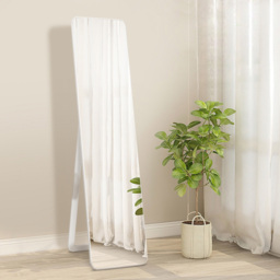 Costway White Wooden Free Standing Mirror 160 x 37cm - Size: 170.2 x 45.7 x 12.7cm - Wilko - thumbnail 3