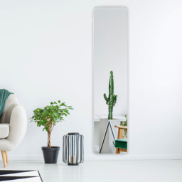 Costway White Wooden Free Standing Mirror 160 x 37cm - Size: 170.2 x 45.7 x 12.7cm - Wilko - thumbnail 6