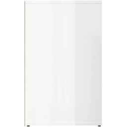 vidaXL 3 Shelf High Gloss White Engineered Wood Dressing Cabinet - Size: 65 x 80 x 40cm - Wilko - thumbnail 5