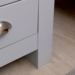 FurnitureHMD 3 Drawer Grey and Oak Effect Wooden Bedside Table Set of 2 - Wilko - thumbnail 6