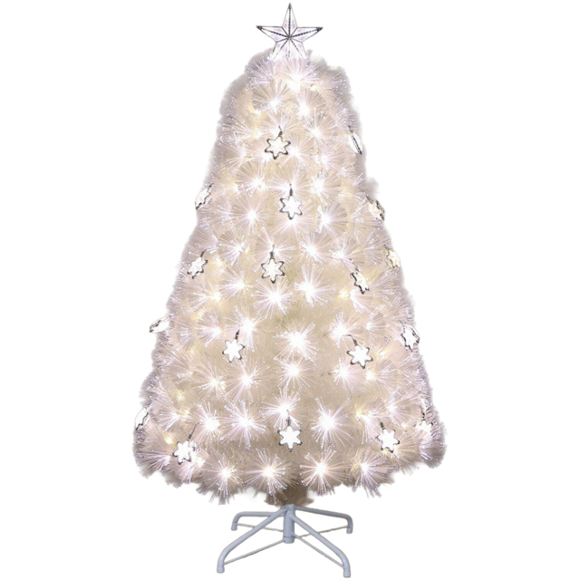 White Fibre Optic Tree - Size: 4ft - Wilko - image 1