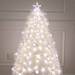 White Fibre Optic Tree - Size: 4ft - Wilko - thumbnail 4