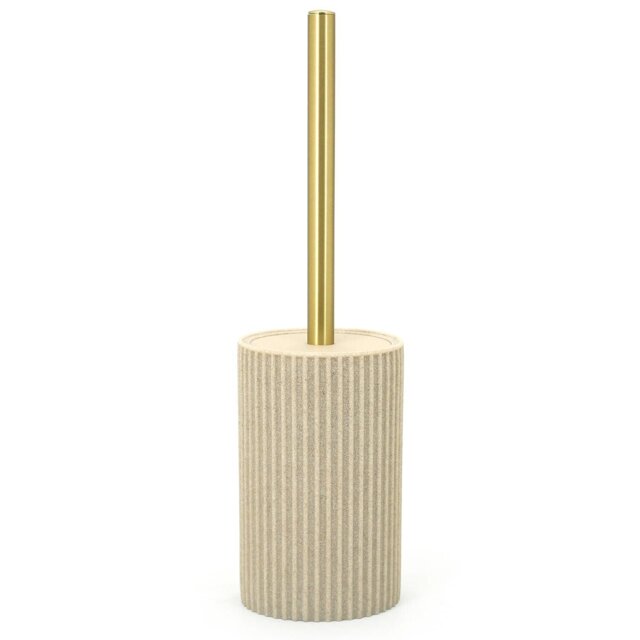 Beige Sands Toilet Brush Holder - Size: 9.8 x 16.1 x 9.8 g - Wilko - image 1