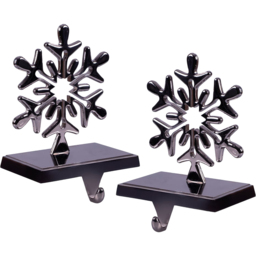 St Helens Silver Christmas Stocking Holders 2 Pack - Size: 9 x 12 x 13cm - Wilko - thumbnail 1
