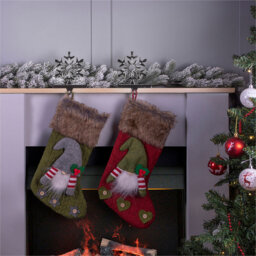 St Helens Silver Christmas Stocking Holders 2 Pack - Size: 9 x 12 x 13cm - Wilko - thumbnail 5