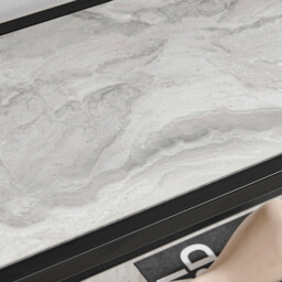 Furniture Box Kelton Black and White Marble Box Shelf Unit - Size: 34 x 90 x 170cm - Furniturebox - Wilko - thumbnail 6