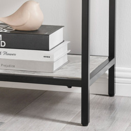 Furniture Box Kelton Black and White Marble Box Shelf Unit - Size: 34 x 90 x 170cm - Furniturebox - Wilko - thumbnail 7