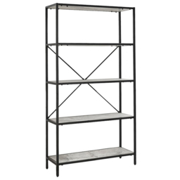 Furniture Box Kelton Black and White Marble Box Shelf Unit - Size: 34 x 90 x 170cm - Furniturebox - Wilko - thumbnail 3