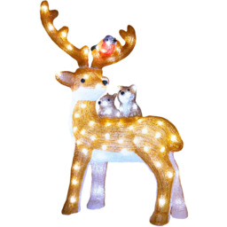 Acrylic Stag and Friends - Cool White - Wilko - thumbnail 3