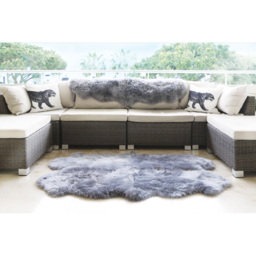 Origins Genuine Sheepskin Grey Quad New Zealand Wool Rug 160 x 105cm - Size: 105  x 160cm - Origins Rugs - Wilko - thumbnail 3