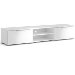 Florence Match 2 Drawers 2 Shelf White High Gloss TV Unit - Size: 39.9 x 172.7 x 33.1cm - Furniture to Go - Wilko - thumbnail 3