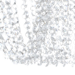 Elegance Crystal Jewelled 6 Light Ceiling Fitting - Size: 45 x 17 x 45cm - Wilko - thumbnail 4