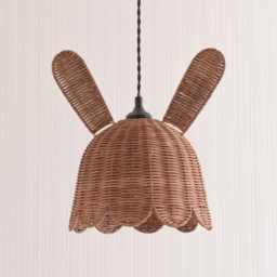 ValueLights Bella Rattan Bunny Shade - Size: 32 x 25 x 25cm - Brown - Wilko - thumbnail 4