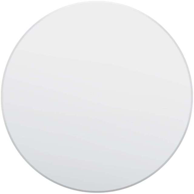 Bevelled Glass Mirror 110 x 110cm - Black - MirrorOutlet - Wilko - image 1