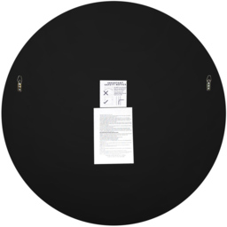 Bevelled Glass Mirror 110 x 110cm - Black - MirrorOutlet - Wilko - thumbnail 5