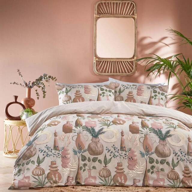 furn. Earthen Double Clay Duvet Set - Multi - Wilko - image 1