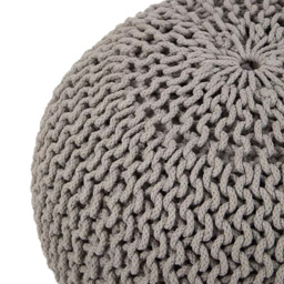 Kaikoo Knitted Grey Knitted Pod Pouffe - Size: 50  x 35  x 50cm - Wilko - thumbnail 4