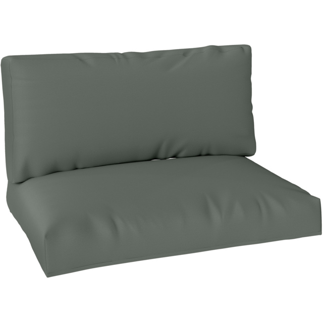 Outsunny 2 Seater Charcoal Grey Garden Pallet Cushions 125 x 120cm 2 Pack - Size: 20 x 80 x 120cm - Wilko - image 1