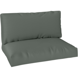 Outsunny 2 Seater Charcoal Grey Garden Pallet Cushions 125 x 120cm 2 Pack - Size: 20 x 80 x 120cm - Wilko