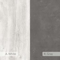 Decortie Part Single Shelf 2 Cube Retro Grey and Ancient White Corner Bookcase - Size: 1 Shelf - Multi - Wilko - thumbnail 6