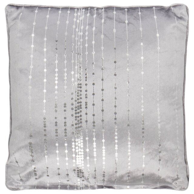 Divante Silver Selina Dotty Stripe Cushion 45 x 45cm - Wilko - image 1