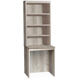R White Cabinets 4 Shelf Small Laptop Desk with Hutch Grey - Size: 182.8 x 60 x 54cm - Wilko - thumbnail 3