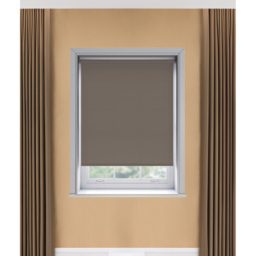 New Edge Blinds Thermal Blackout Roller Blind Chocolate 165cm - Size: W 165cm x D 170cm - Brown - Wilko - thumbnail 4