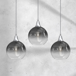 Milagro Monte Silver Pendant Lamp 230V - Size: 20 x 60 x 90cm - Wilko - thumbnail 4